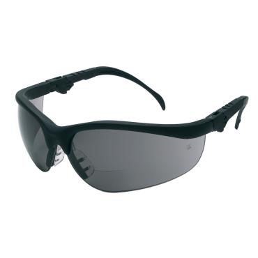 KlondikeÂ® KD3 Series Bifocal Readers Safety Glasses 2.5 Diopter Gray Lenses Soft Clear TPR Nose Piece